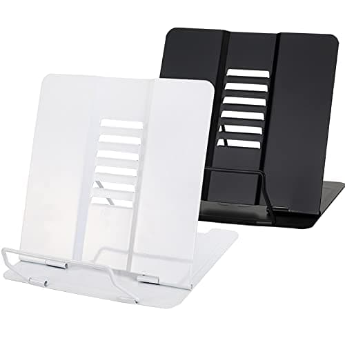 Dicunoy Metal Book Stand Set - Black & White
