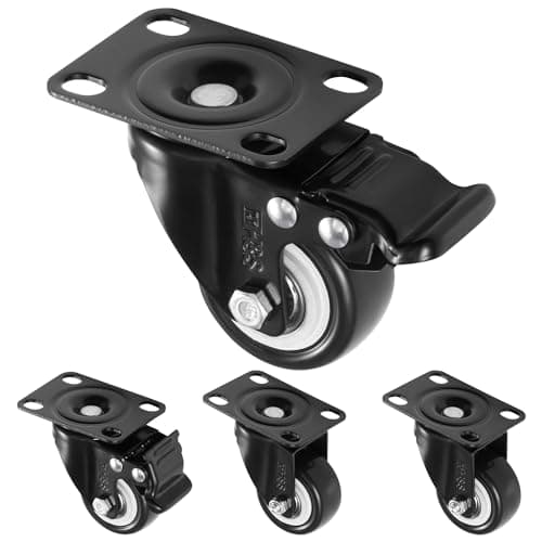 H&S Heavy Duty 50mm Swivel Castor Wheels Set