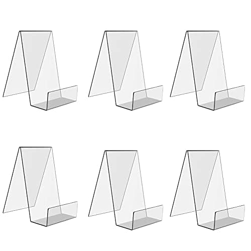 Lovecentral 6-Pack Clear Acrylic Cookbook Holders