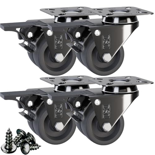 DSL 4b Heavy Duty Braked 50mm Castor Set