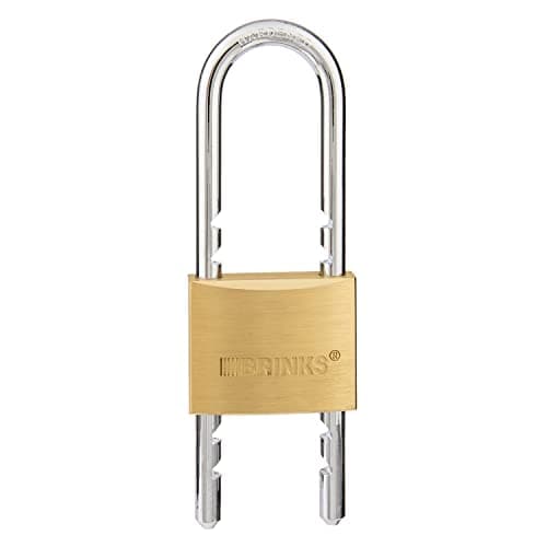 Brinks 671 Brass Keyed Padlock Adjustable Shackle