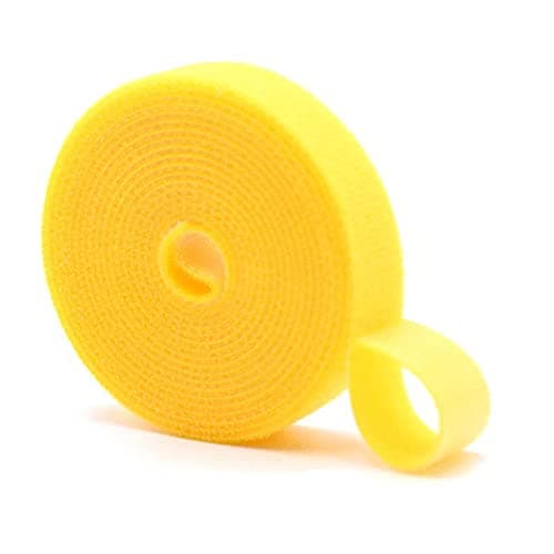 Tophomer 5m Yellow Hook and Loop Cable Straps