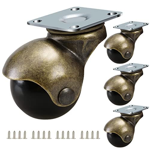 JGJC AA111-2 Antique Brass Ball Caster Set