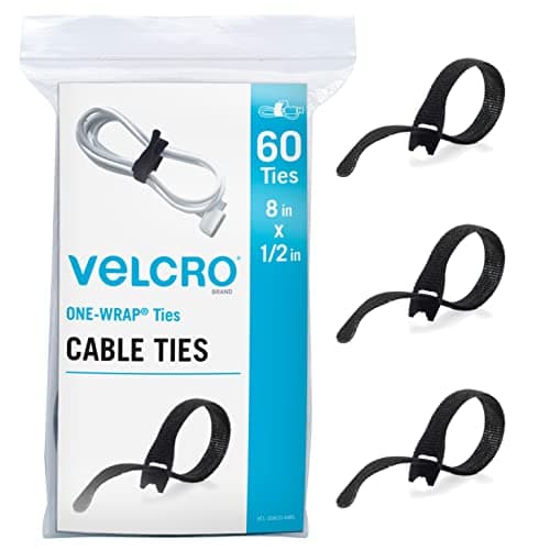 Velcro Brand Heavy Duty 8-Inch Cable Ties 60-Pack