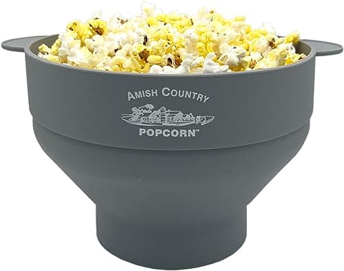 Amish Country Popcorn Gray Silicone Popper