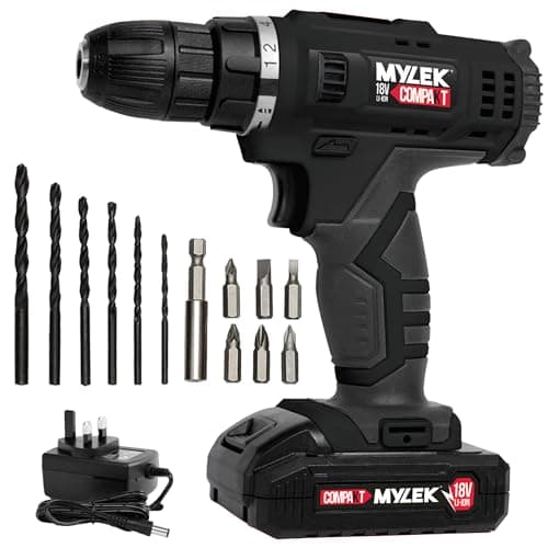 Mylek MYW09 18V Cordless Combi Drill