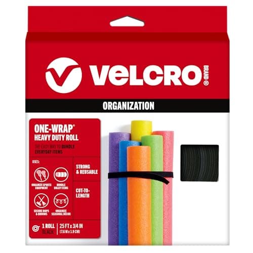 VELCRO Brand ONE-WRAP Black 25ft Bundling Ties
