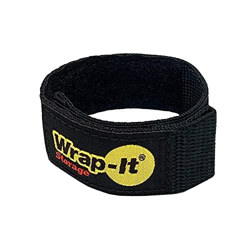 Wrap-It Storage 9-Inch Quick-Strap 12-Pack Black