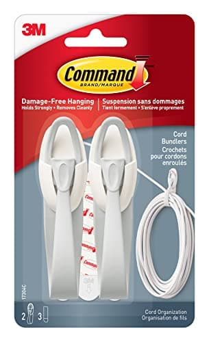 Command Cord Bundlers - 2 White Units