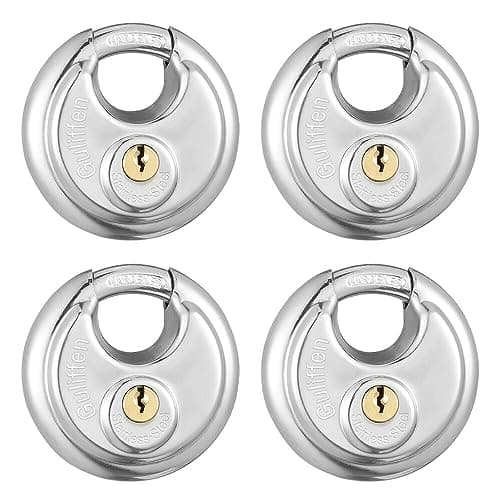 Guliffen Discus Stainless Steel Padlock Set