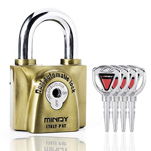 Mindy Dust Automatic Lock Keyed Padlock