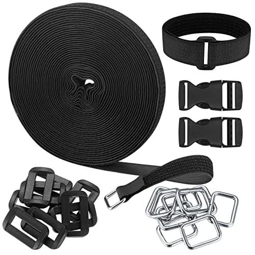 Newoutset 10m Black Adjustable Cable Straps 5-048-XJH-M