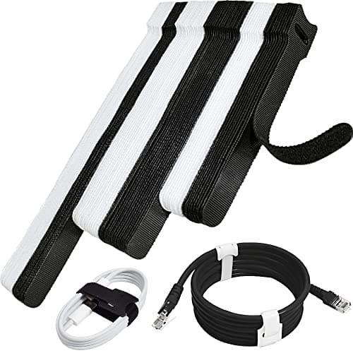 Nayzwok 70pcs Black and White Cable Ties