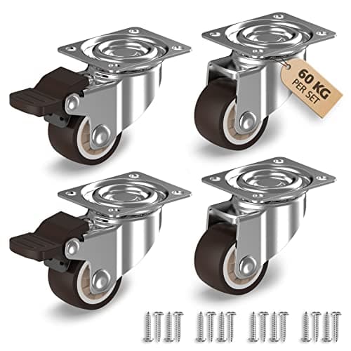 Ravn Haman N1045 Heavy Duty 25mm Swivel Casters Set