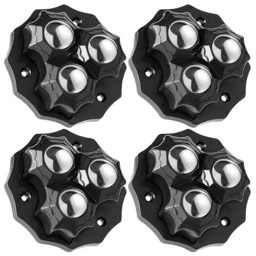 Cencery Noir Heavy-Duty 360° Furniture Castors - 4 Pack